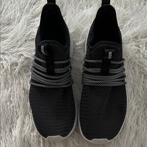 Adidas Black and White Slip-On Shoes
